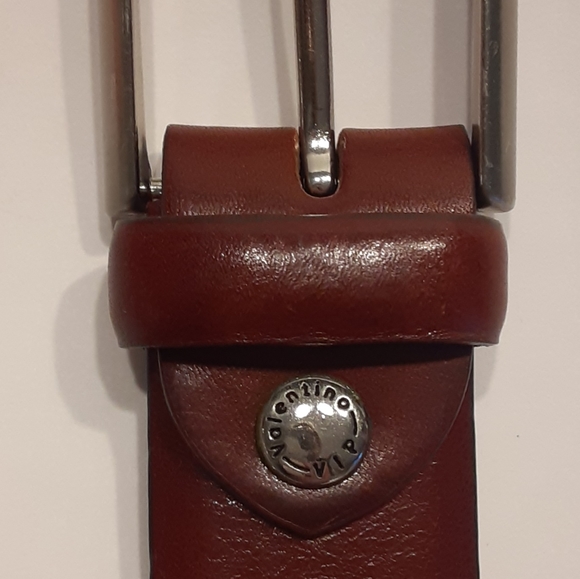 Valentino VIP Brown Leather Belt - Picture 3 of 7